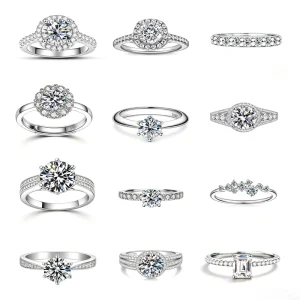 925 Sterling Silver Ring Multi Style Moissanite Jewelry Fashion Rings for Women Engagement Ring Dainty Classic Rings Open Rings