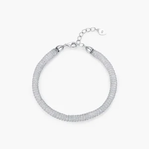 925 Sterling Silver Shining Geometric Weave Bracelet Fashion Party Bracelet For Women Fine Jewelry Accessories