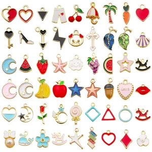 AA016593 Fashion Jewelry Charms Enamel Alloy DIY Decorative Accessories Pendants for Bracelets