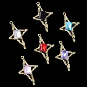 AA017643 Fashion Jewelry Accessories Star Shape Pendant Zinc Alloy Pendant for DIY