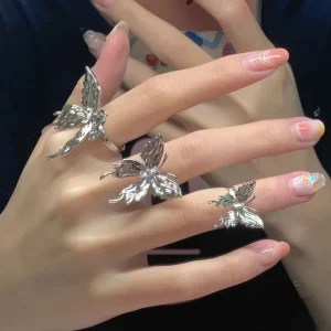 AA02041 Fashion Butterfly Ring Boutique Trendy Fashion Jewelry Rings Women