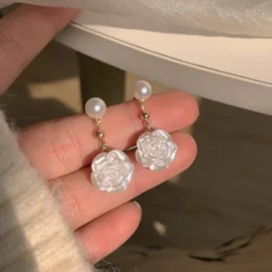 AA022111 Baroque Pearl Pendant Earrings for Women