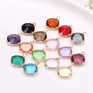 AA022420 Crystal Charm Pendant Accessories Jewelry Making Gift Women