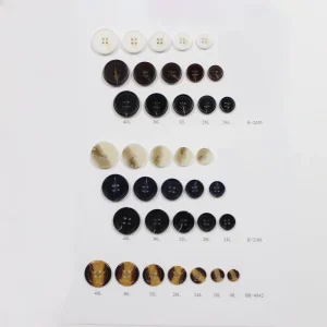 ABS Plastic Snap Button Beads Four Eyes Design Flatback Black White Eco friendly High Texture Imitation Mother Pearl Effect