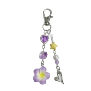 AM Handmade Beaded Spring Girl Spring Flowers Blooming Atmosphere Flower Pendant Keychain Luggage Charm Batch
