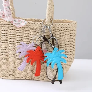 AM New PU Leather Bag Charm Keychain Hanging Ornament Small Gift