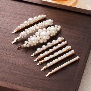 ARCHER Multi Style Gold Metal Pearl Barrette Clips Elegant Women Wedding Hair Accessories Supplier