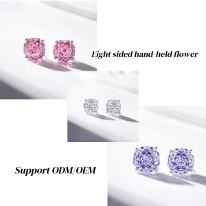 ASTM F136 G23 Titanium External Thread Bouquet Labret Stud Ear Cartilage Helix Tragus Body Piercing Children’s Party