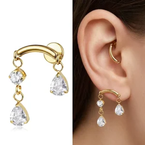 ASTM F136 Titanium Fashion Piercing Jewelry Septum Piercing Jewelry Titanium Daith Septum Ear Ring Body Jewelry for Women