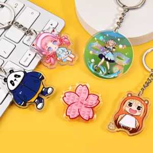 Acrylic Cartoon Anime Creative Small Pendant Customization DIY Personalized Keychain Custom made