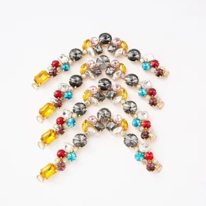 Acrylic Fashion Jewelry Accessories Gift Wedding Colorful 10cm Crystal Decoration Flip flops