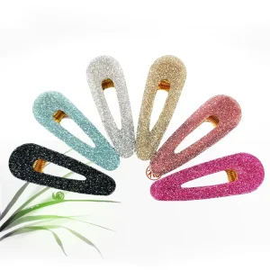 Acrylic Hair Pins Women Girls Water Drop Shape Hair Clips