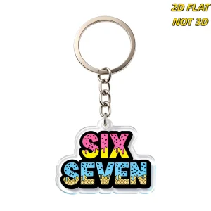 Acrylic Keychain Colorful Dripping Donut & Ice Cream Design Clear Bubble Charm for Keys Bags Backpacks