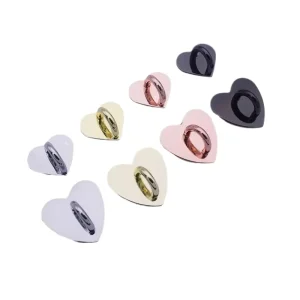 Adhesive Metal DIY Charm Holder Round Heart Square Hanging Pendant Stand Hook DIY Accessories String