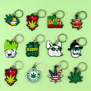 Adult Custom Rubber 2D Soft Pvc Design Keychain Customized Anime Keychain Key Chain Rings llaveros for Business Advertising Gift