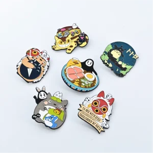 Adventure Anime Metal Badge Cute Girl Cartoon Brooch Top Skirt Decoration Chest Flower