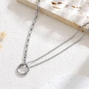 Aesthetic Accessories Fashion Charm Necklace Gold Filled Chain Non Tarnish Jewelry 18k Plated Hypoallergenic