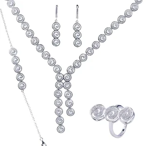 Africa White Gold Jewelry Set Wedding Jewellery Designs