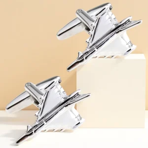 Airplane Series Personality Creative Business Meeting Accessory Cufflink For Men