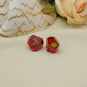 Alien shaped Resin Pendant Fashion Ladies’ Jewelry Creative Irregular Earrings Pendant Accessory Headpiece Decoration Item