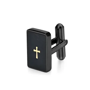 Alin modern fashion shirt cufflinks men’s cufflinks with cross logo