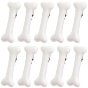 Alligator Barrettes Hairpins Dog Bone Decorative Side Band Hair Clips for Cosplay Costume Christmas Accessory