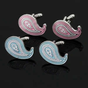 Alloy Cufflinks Tie Clips Droplet-Shaped Fashion Accessory Set for Weddings Gifts Parties Engagements
