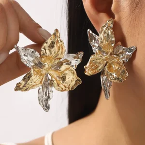 Alloy Earrings Beach Summer Earrings Women’s Fashion Floral Women Fashion Jewelry
