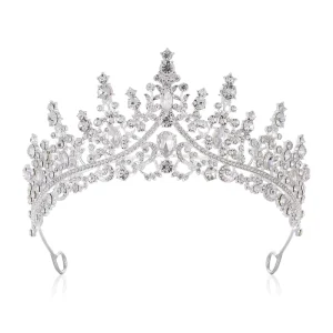 Alloy Europe & America Style Tiaras Wedding Headpiece Hair Accessory Banquets Evening Events Updo Prom Party Coronas De Reina