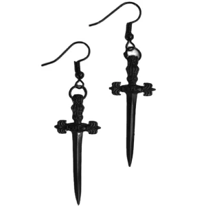 Alloy Material Geometric Sword Shape Fine Jewelry Earrings