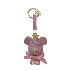 Alloy Rhinestone Crystal Keychain With Diamond Heart Bear Star Ball Women’s Bag Accessories With Luxury Touch