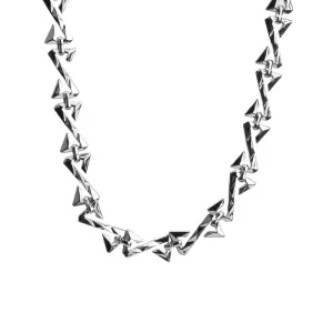 Alloy Z Letter Punk Advanced Link Chain Silver Plated Pendant European American Accessories Personality Trend Simple Fashion for