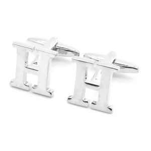 Alphabet H Letter Cufflinks Custom Mens Suit Shirt Fashion Accessory Wedding Tuxedo Trendy Jewelry Cufflinks Gifts