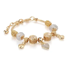 Anal Jewelry Charms Bracelets and Bangles Fine Women Gift Crystal Gold Bracelet