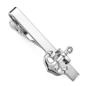 Anchor Design Novelty Tie Clips Custom Mens Suit Shirt Fashion Accessory Tie Pin Wedding Tuxedo Trendy Jewelry Tie Bar