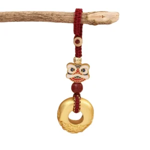 Ancient Method Pi Xiu Peace Buckle Keychain Creative Car Hanging Ornament Solid Pendant Keychain