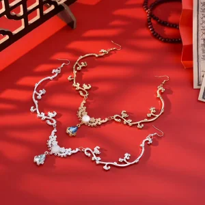 Ancient Style Hair Accessories Girls Exotic Dance Tassel Princess Amorous Feelings Western Chinese Clothing Dunhuang Forehead
