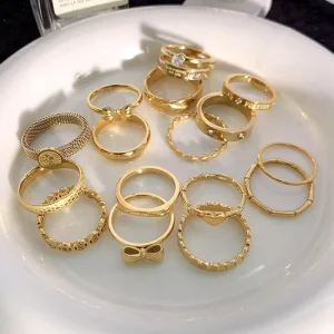 Anillo Custom Non Tarnish Fashion Jewelry 18k Gold Plated Simple Finger Rings Titanium Stainless Steel Rings for Women