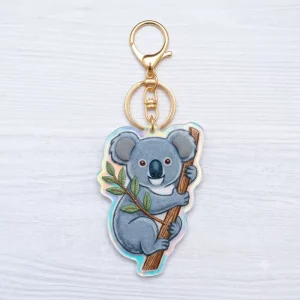 Animal Bag Charm Custom Plastic Keychain Personalized Handbag Accessories Cute Pendant EYD