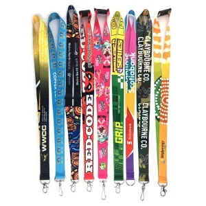 Anime Custom Sublimation Print Cartoon Phone Keychain Polyester Lanyard Accessories