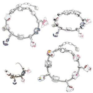 Anime Lovely Cartoon Figure Kitty DIY Beads Inspired for Bracelet Bangle Fashion Charm Accessory