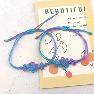 Anime Rumi Cosplay Bracelet Woven Rope Chain Pendant Unisex Bracelets Jewelry Accessories