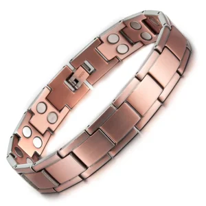 Antique Copper Plated Magnetic Men’s Classic Fashionable Bangles with Magnets to Enhance Blood Circulation