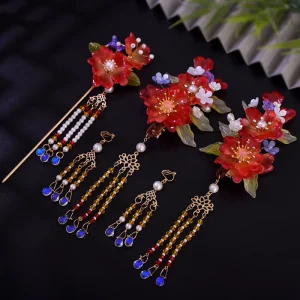 Antique Hanfu Hair Accessories Elegant Vintage Hair Clips