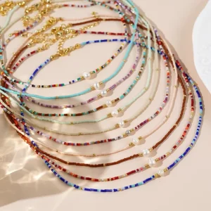 Artivelle Popular Boho Jewelry Handmade Natural Pearl Charm Women Fashion Miyuki Seed Beads Necklace for Women Jewelry