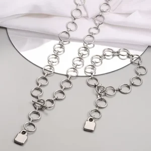 Ask for U Catalog N Necklace Bracelets O Chain De 50 Fashion Jewelry Set Fashion 316L Lock Key Accessories