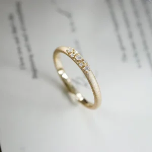 Autumn Unique Taste Sparkly Fine Moissanite Sandblasting Process Engagement Ring Custom Costume Jewelry