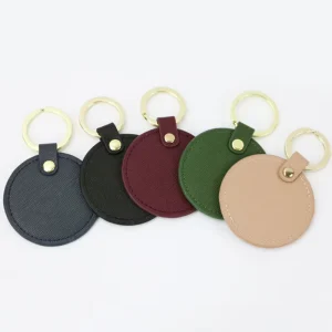 Available Fashionable Trend Microfiber Round Keychain Small Pendant Bag Charm Car Accessory