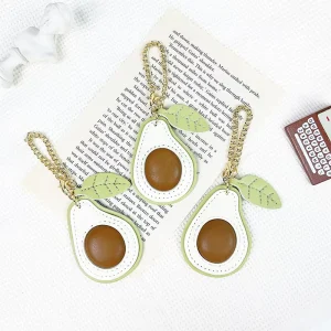 Avocado PU Leather Cute Cartoon Lightweight Fashion Trend Keychain