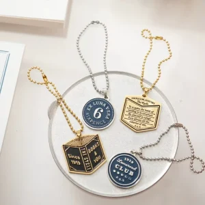 BOOK&YOU Cute Pendant Reading Book Brass Pendant Necklace Brass Craft For Commemorative Gift